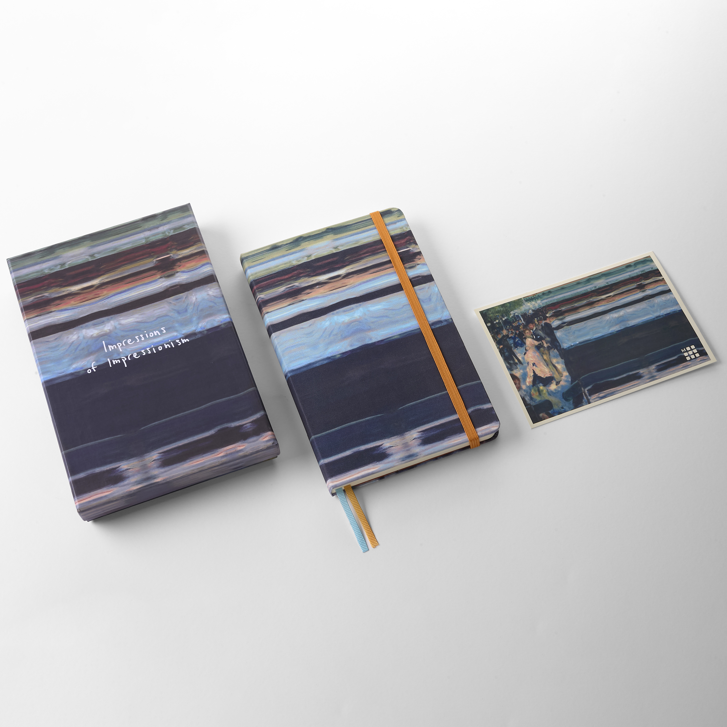 Impressions of Impressionism ノート ラージ、罫線入り、ファブリック製ハードカバー